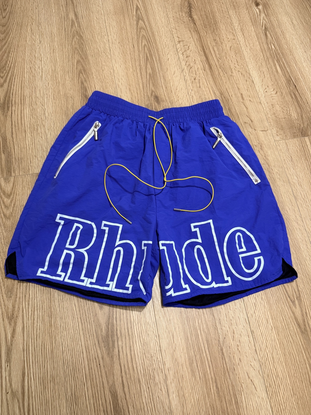 Rhude Royal Blue Athletic Swim Shorts Size XL